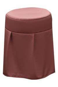 Order Nail Stool Cover Customized Beauty Salon SAP Round Chair Cover Pure Color Barber Shop Chair Cover Specialty Store 34*40CM SKSC021 side view
